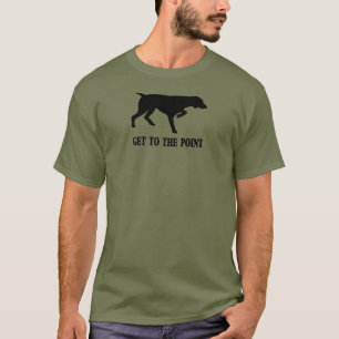 T-shirt L'indicateur aux cheveux courts allemand
