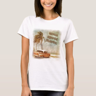 T-shirt L'Indien vintage étaye la scène de plage