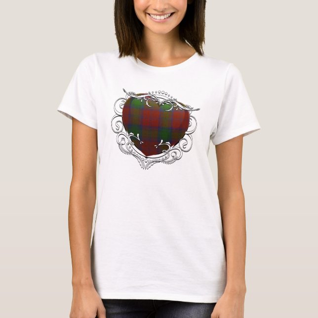 T-shirt Lindsay Tartan Heart (Devant)