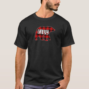 T-shirt Lindsey Bear femme personnalisé carreau de buffle 