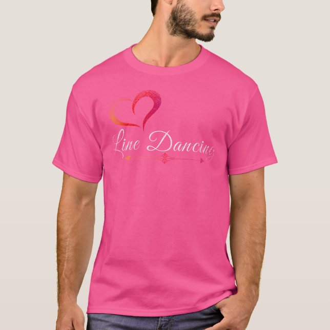 T-shirt Line Dance Cowboy Line Dancing (Devant)