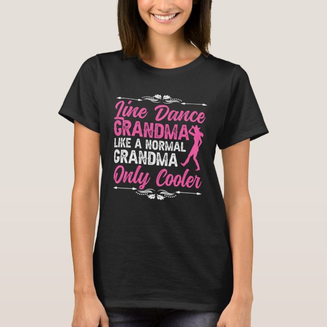 T-shirt Line Dance Grandma Line Dancer Grandmother Line Da (Devant)