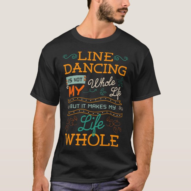 T-shirt Line Dancing Chorégraphié Dance Teacher Group Dan (Devant)