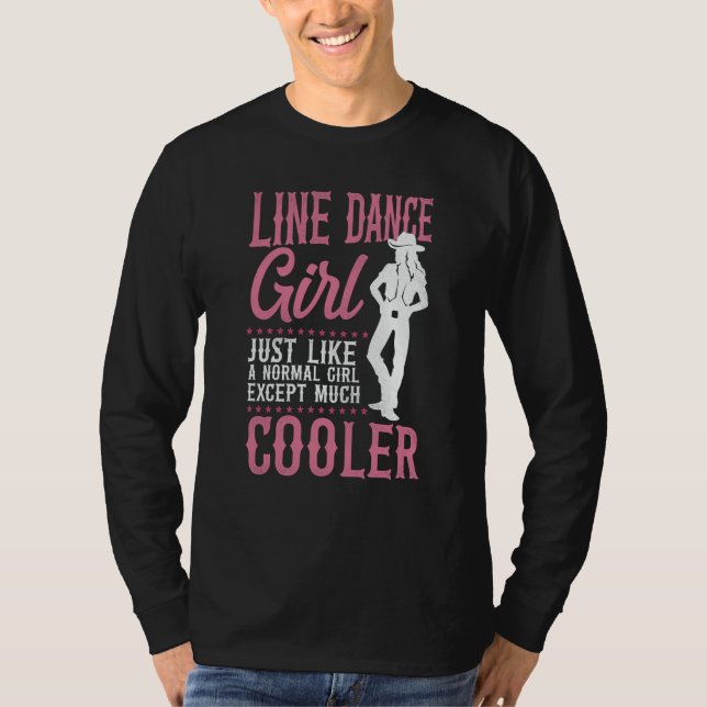 T-shirt Line Dancing Dance Teacher Girl Line Dance Girl Ju (Devant)
