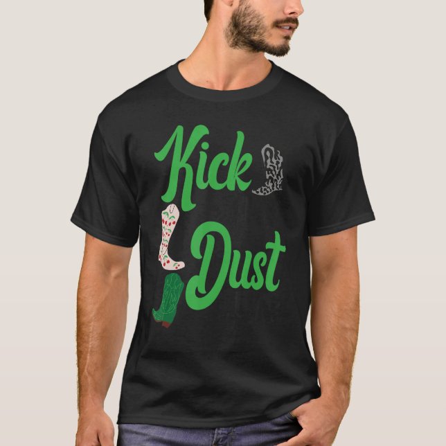 T-shirt Line Dancing Enseignant De Danse Tirer La Poussièr (Devant)