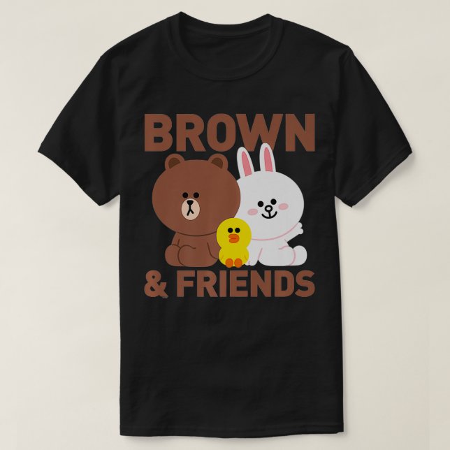 T-shirt Line Friends Brown & Friends Trio Premium (Design devant)