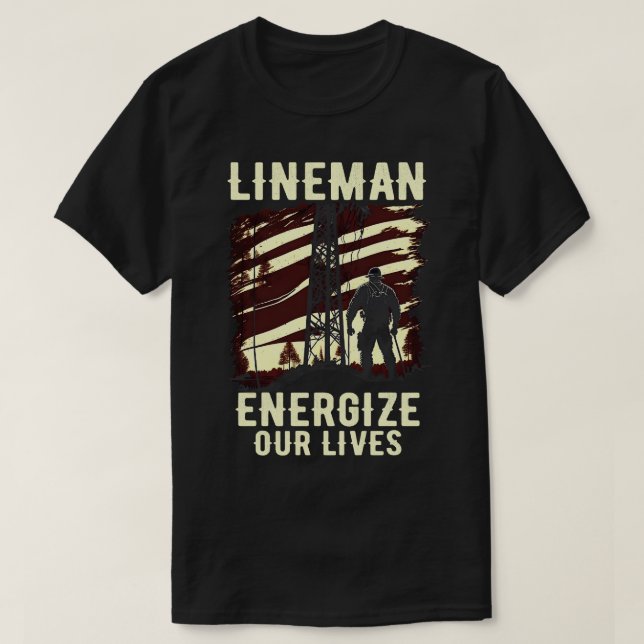 T-shirt Lineman dynamise nos vies (Design devant)