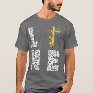 T-shirt Lineman Electric Cable Lines Lineworker