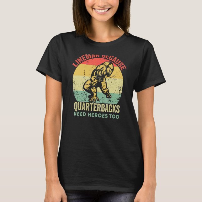 T-shirt Lineman Parce Que Les Quartiers Barrière Ont Besoi (Devant)
