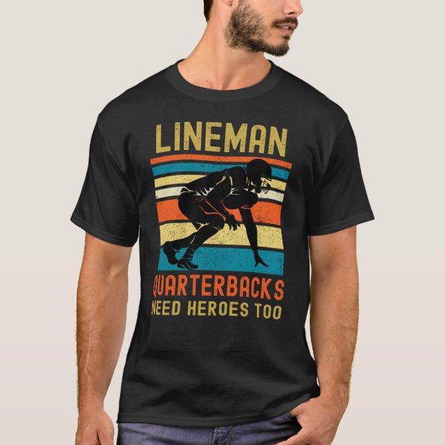T-shirt Lineman Parce Que Les Quartiers Bons Ont Besoin De (Devant)