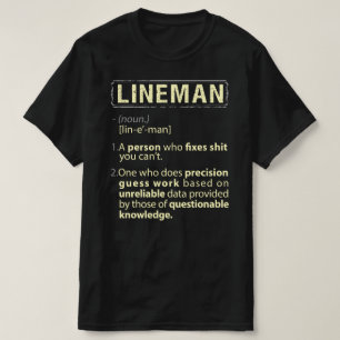 T-shirt Lineman Real American Définition