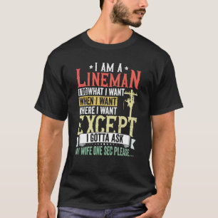 T-shirt Lineman Vêtements Électricien Poteau Électrique Li