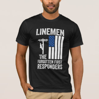 T-shirt Linemen the forgotten first responders Men's Tee