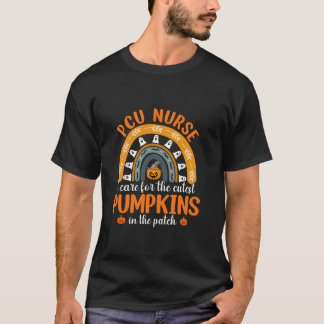 T-shirt L'Infirmière PCU I S'Occupe Des Citrouilles Les Pl