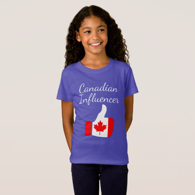 T-Shirt L'Influenceur canadien monte la route du phare (Devant entier)