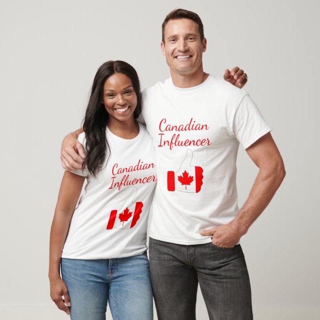T-shirt L'Influenceur canadien monte la route du phare (Unisexe)