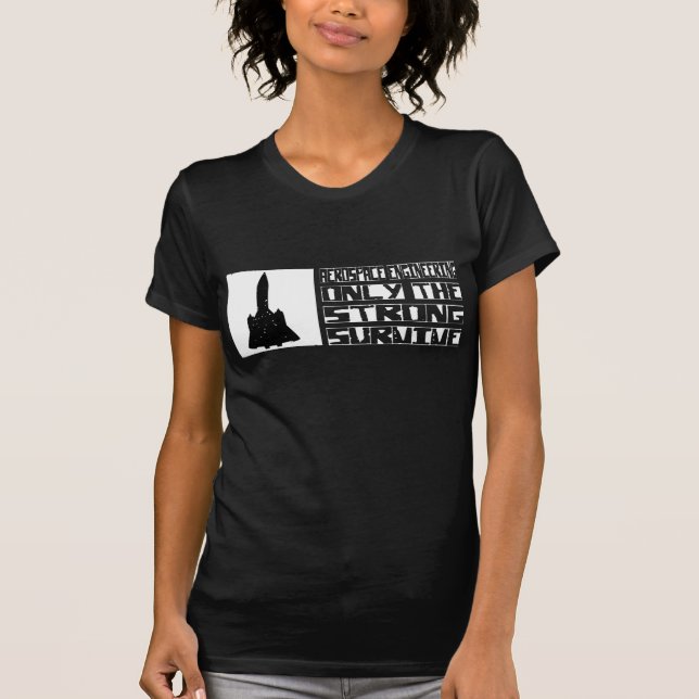 T-shirt L'ingénierie aérospatiale survivent (Devant)