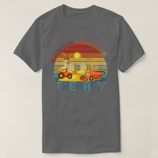 T-shirt L'ingénierie agricole est ma thérapie (Design devant)