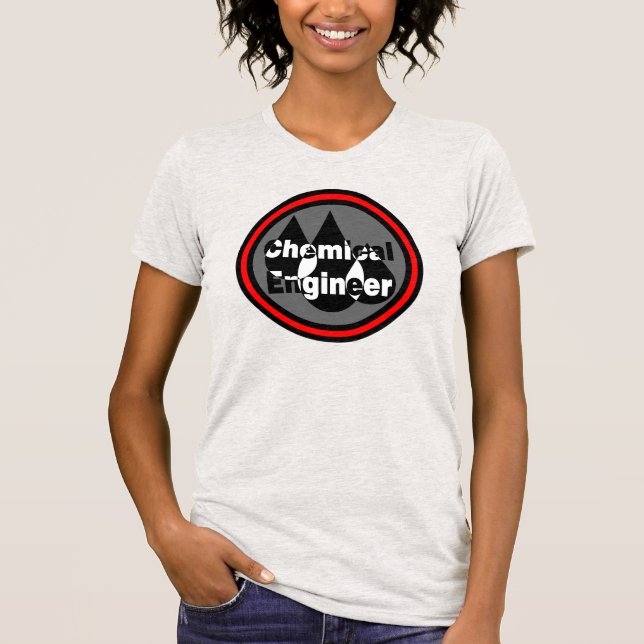 T-shirt L'ingénieur chimiste laisse tomber le cercle (Devant)