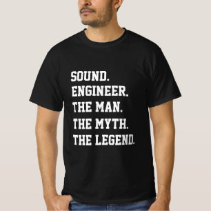 T-shirt L'ingénieur du son L'homme Le mythe La légende