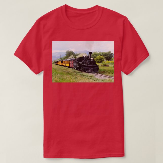 T-shirt L'Ingénieur Durango Et Silverton Vérifie La Piste  (Design devant)