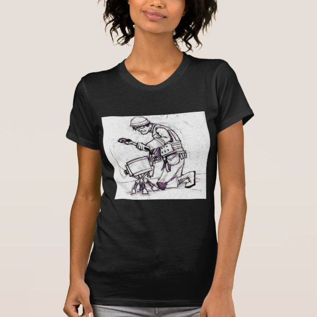 T-shirt L'ingénieur et sa sentinelle (Devant)
