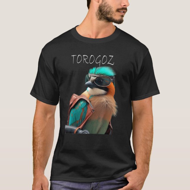 T-shirt L'ingénieux Torogoz - L'oiseau national d'El Sa (Devant)