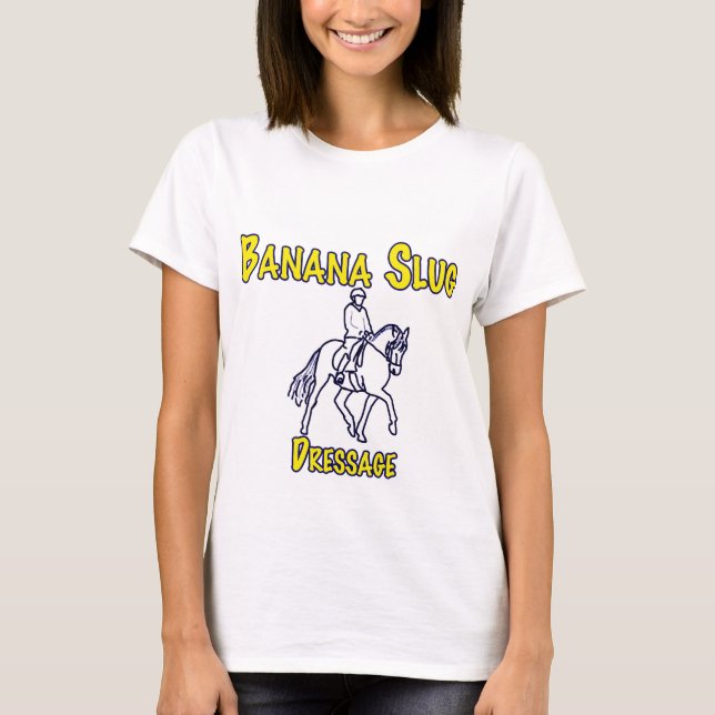 T-shirt Lingot de banane Dressage-blanc (Devant)