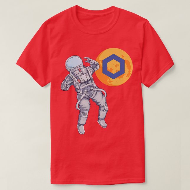 T-shirt LINK Crypto Blockchain Chainlink Cryptocurrency As (Design devant)