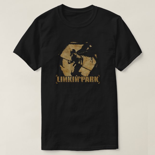 T-shirt Linkin Park Soldier Paper Texture (Design devant)