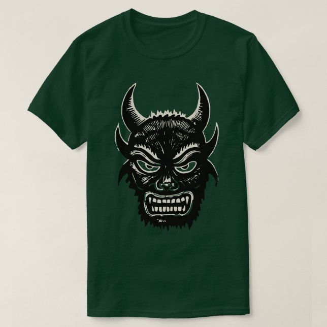 T-shirt Lino Cut Devil 3 (Design devant)