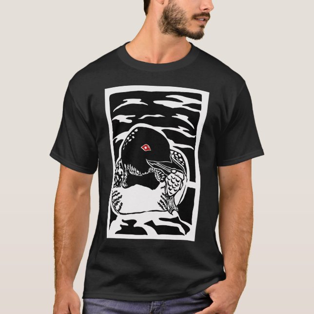 T-shirt Linogravure de huard (Devant)