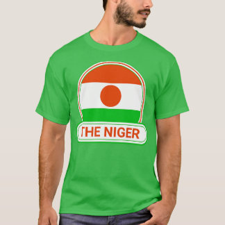 T-shirt L'insigne du pays Niger Le drapeau du Niger