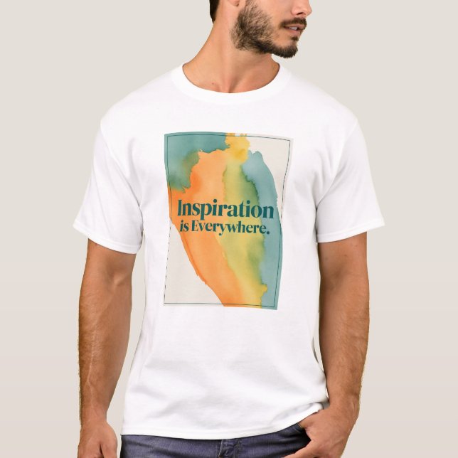 T-shirt L'inspiration est partout (Devant)