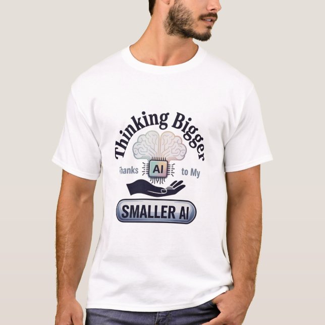 T-shirt L'intelligence artificielle Penser un Humour plus  (Devant)