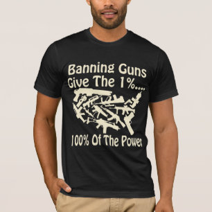 T-shirt L'Interdiction Des Armes À Feu Donne 1% 100% De La