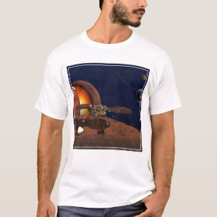 T-shirt L'interprétation de l'artiste de la Lander de visi