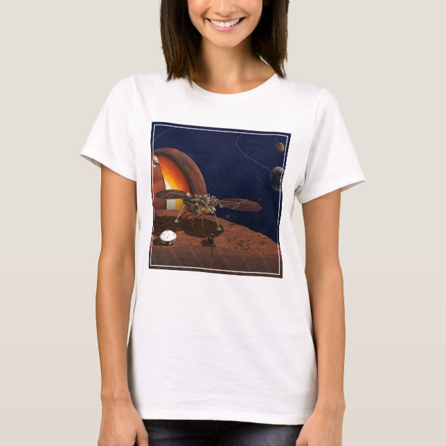 T-shirt L'interprétation de l'artiste de la Lander de visi (Devant)