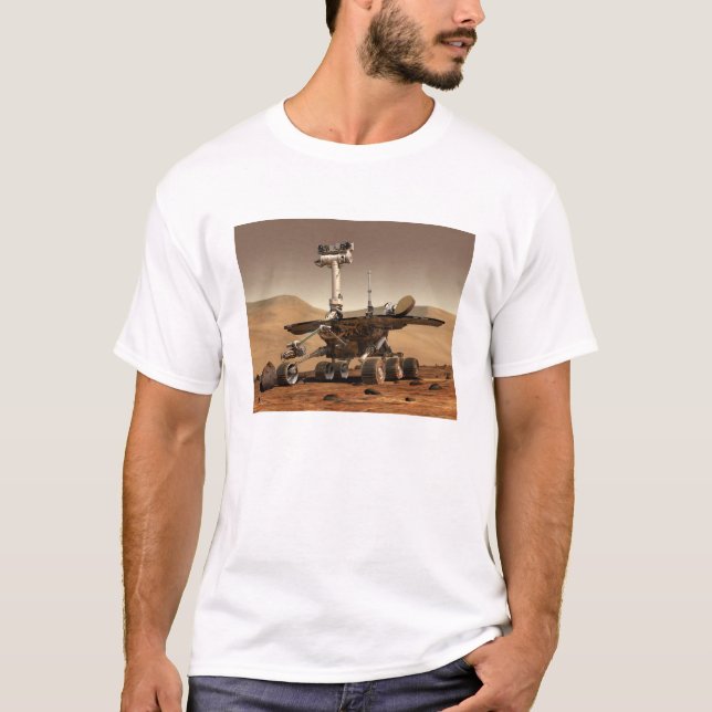 T-shirt L'interprétation de Mars Rover par un artiste (Devant)