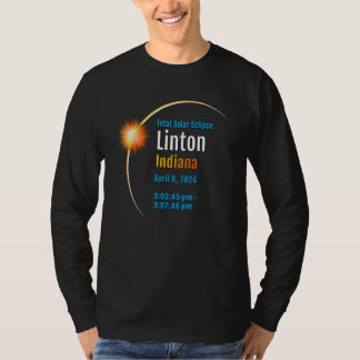T-shirt Linton Indiana Dans Éclipse Solaire Totale 2024 1