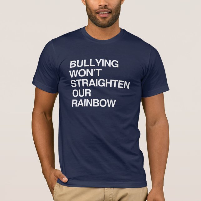 T-SHIRT L'INTTIMIDATION N'ARRACHERA PAS LES COULEURS DE NO (Devant)