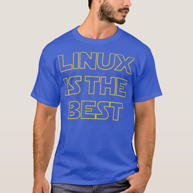 T-shirt Linu est le meilleur tee Penguin Tu Open Source (Devant)
