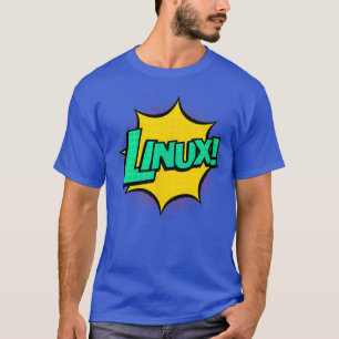 T-shirt Linu IT Systems Engineer Geek Nerd Retro Comic