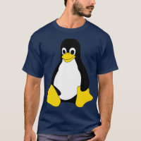 Linu Mascot Tu the Penguin Nerd Geek IT Personne