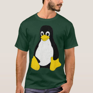 T-shirt Linu Mascot Tu the Penguin Nerd Geek IT Personne