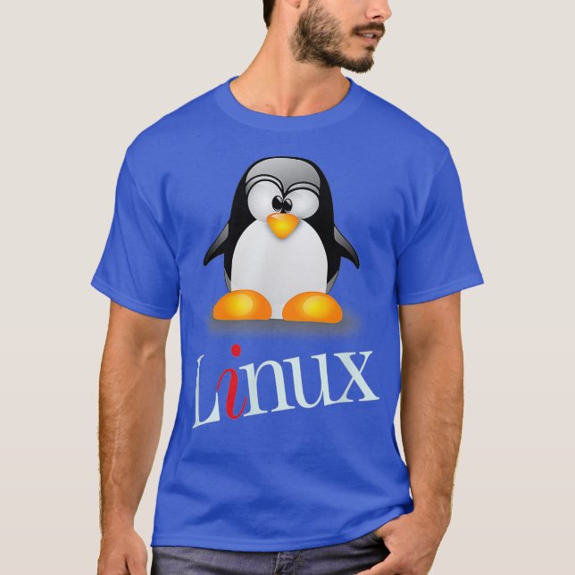 T-shirt Linu Os drôle Tu Penguin Tee (Devant)