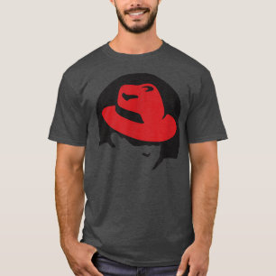 T-shirt Linu redhat amant tee Penguin Tu Open Source Os