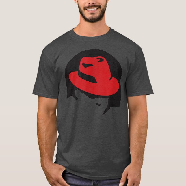 T-shirt Linu redhat amant tee Penguin Tu Open Source Os (Devant)
