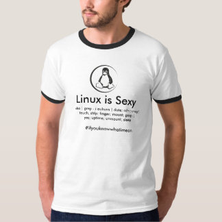 T-shirt Linux est sexy
