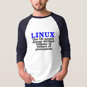T-shirt Linux. Les personnes d'OS choisissent…